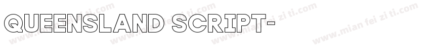 Queensland Script字体转换